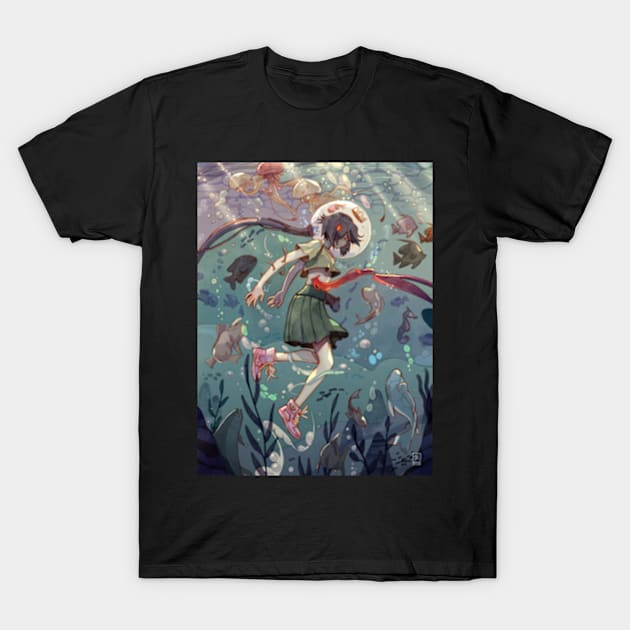 Underwater T-Shirt by SimzArt